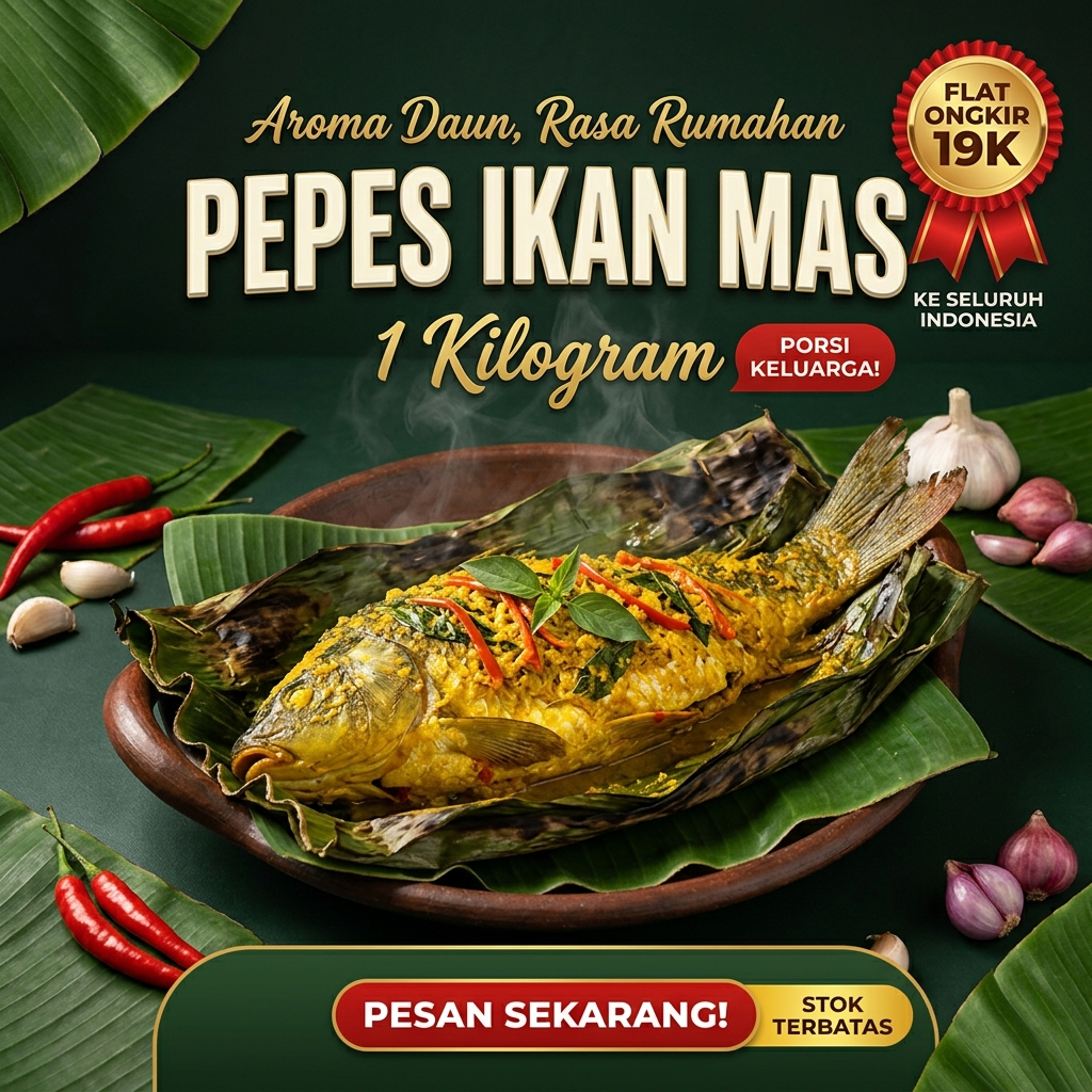 Pepes Ikan Mas 1 Kg